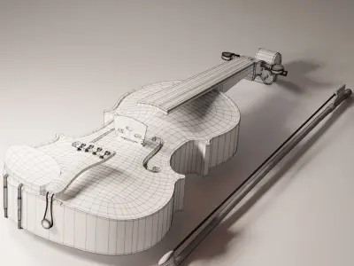 Realistic Violin  3D model