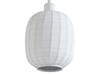 Fluted Glass Pendant 3D model
