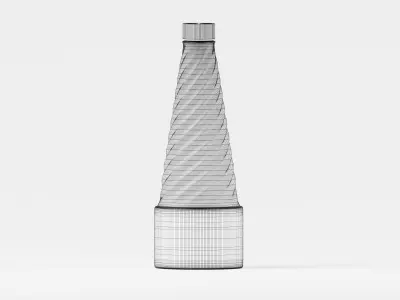 Stylish Cosmetic Bottle 3D Model Low-poly 3D model