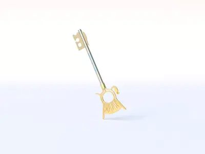 Legendary Key Low-poly 3D model