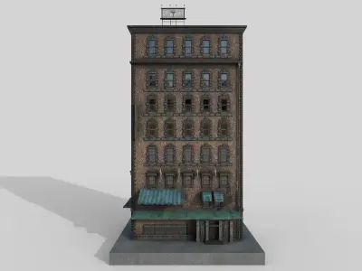 1-10 Old New york buildings Hospital 1930  3D model
