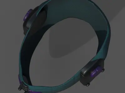 Gas mask respirator scifi futuristic 3d Artist  Low-poly 3D model get