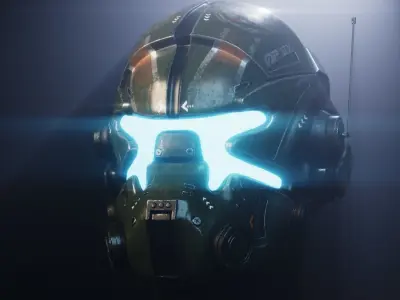 Titanfall 2 - Pilot Helmet  3D model