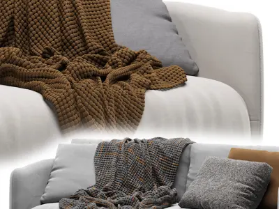 Sofa Chase Velvet Light 3D model