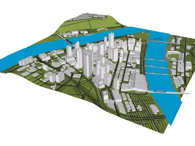 Downtown Pittsburgh Pennsylvania 3D model