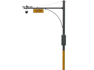 CCTV POLE 3D model