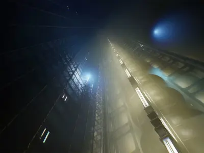 Cyberpunk Room Low-poly 3D model purchase