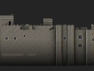Palace of the Grand Master of the Knights of Rhodes Low-poly 3D model