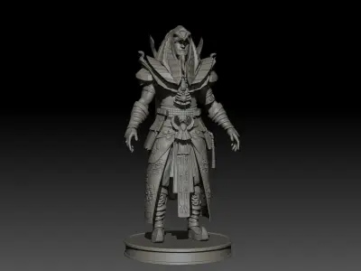 Pharaoh High Poly for 3d Print 3D print model