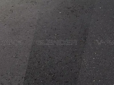 Asphalt 08 PBR Low-poly 3D model