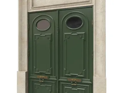 Entrance classic door 55 3D model