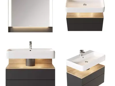 Duravit Qatego Vanity Unit Set 1 3D model