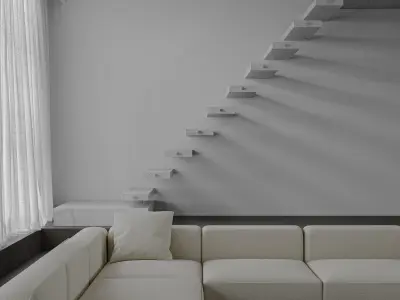 apartment interior scenes     3D model 24