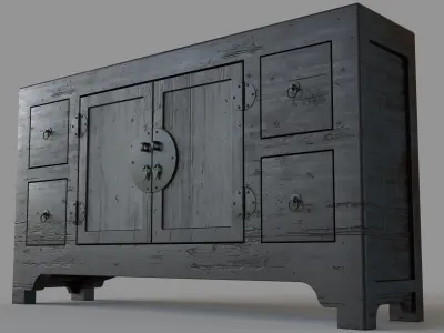 TV Console 3D model