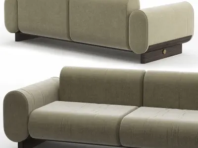 LEIGH sofa Low-poly 3D model