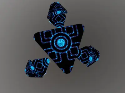 Low Poly Sci-Fi Table  Free low-poly 3D model