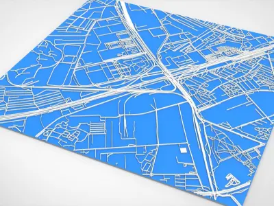 Streets and roads Lyubertsy Moscow region  3D model
