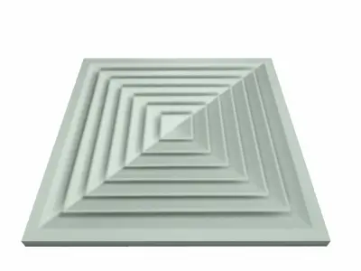 Ceiling Ventilation AC Duct Low-poly 3D model