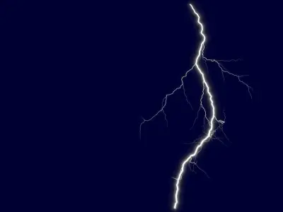 Realistic 3D Lightning CG-10 Low-poly 3D model