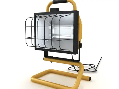 Halogen Work Lamp 3D model