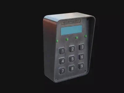 Keypad Lock 3D Model  Low-poly 3D model