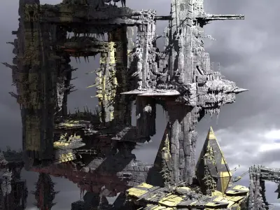 Military facility overlord Kit bash exterior 2  3D model