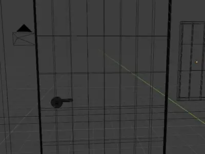 Dirty Door Free 3D model