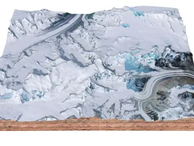 Mount Marcus Baker Alaska 3D model