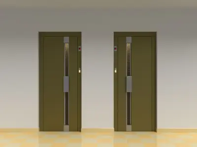 Vintage european elevator 3D model