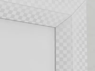 Frames Photo Modern Set 2 - Black and White - Scandinavian style Low-poly 3D model