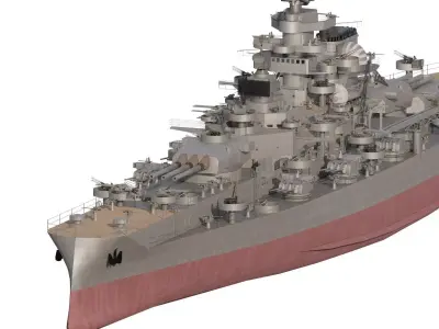 GERMAN NAVY WW2 1944 CRUISER 3D model