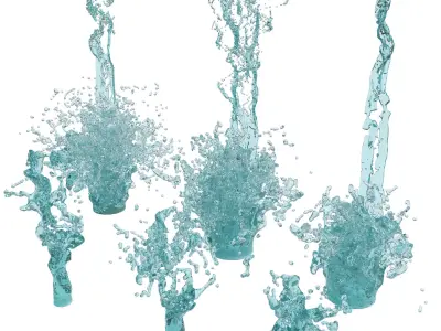 9 Water Splash Vol 9 3D model