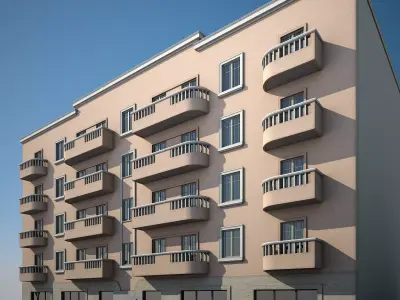 Apartment Building 18 3D model
