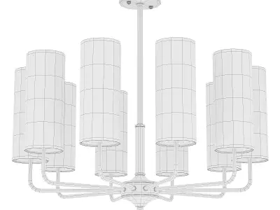 Topaz and Amber chandelier 3D model