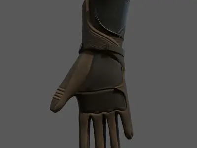Gloves Sci-fi military fantasy combat military  Low-poly 3D model