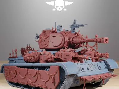 GrimGuard Heavy Tank Corrupted Conversion Kit 3D print model