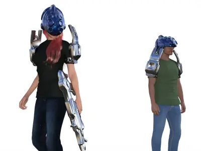 Sci-Fi Tower Defense System - Asset Pack 1 3D print model