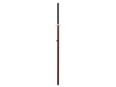 Double Hand Katana Sword and Scabbard Low-poly 3D model