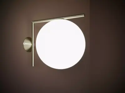 ic wall lamp flos 3D model