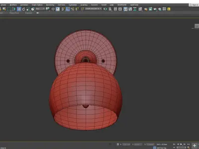 Isaac Sconce Short Arm Low-poly 3D model