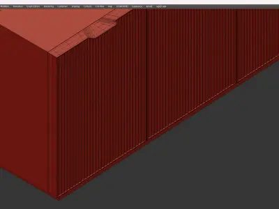 GARDA SIDEBAORD Low-poly 3D model