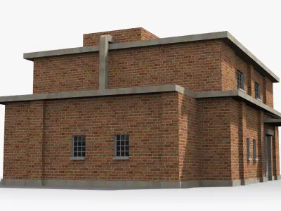 Factory xx17 Low-poly 3D model