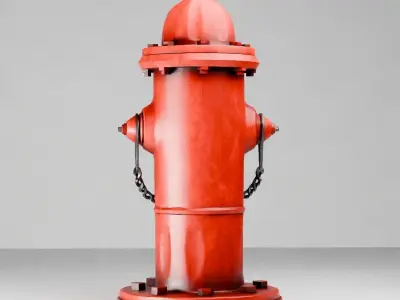 Fire hydrant 01 3D model