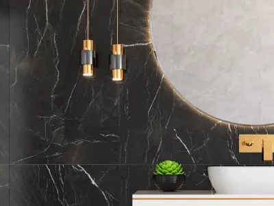 Bathroom Scene with Multi texture- Render Ready 3D model