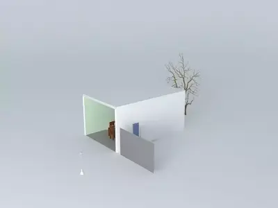 Modern Kitchen Using THORN Glacier Pendant Light Free 3D model