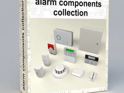 alarm components Low-poly 3D model
