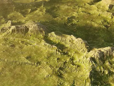 -Mountains Terrain V1- 3D model