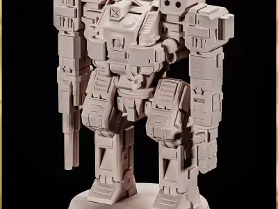 20 Different Mech Miniature Pack  STL Collection  3D print model