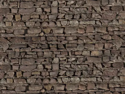 Old Stone Wall Pbr Texture