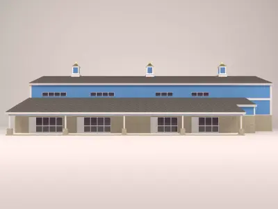 Warehouse barn 3D model